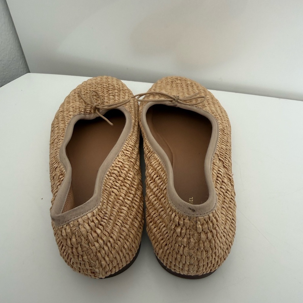 Mansur Gavriel Tan Woven Ballet Flats size 371/2 - Picture 6 of 8